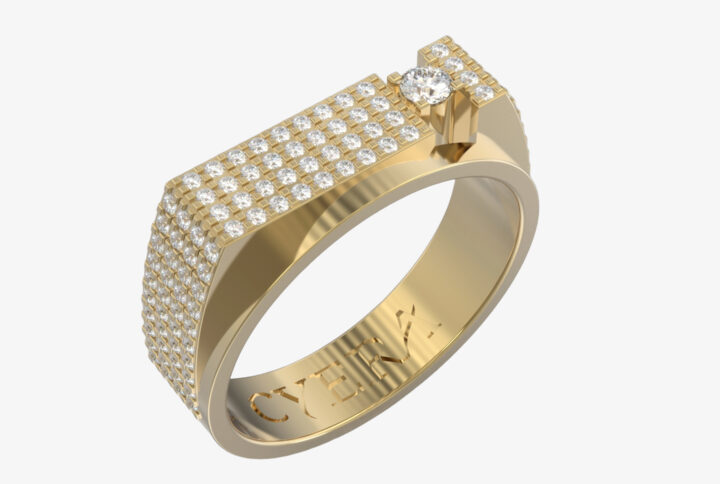 Ozel Diamond Ring, modern design, diamond jewelry, luxury accessory