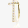 Faith Diamond Ring featuring a cross design with shimmering diamonds, symbolizing elegance and spirituality.