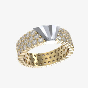 Elegant Trise Diamond Ring showcasing brilliance and luxury in a unique design
