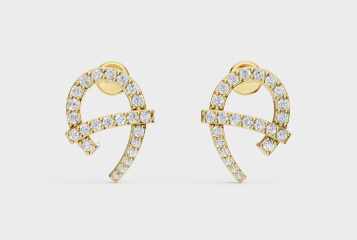 Curvross Diamond Earring