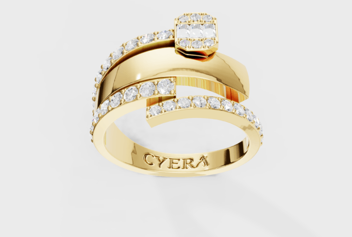 Sparkling Nexus Diamond Ring