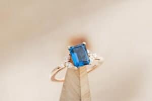 Topaz Diamond Ring